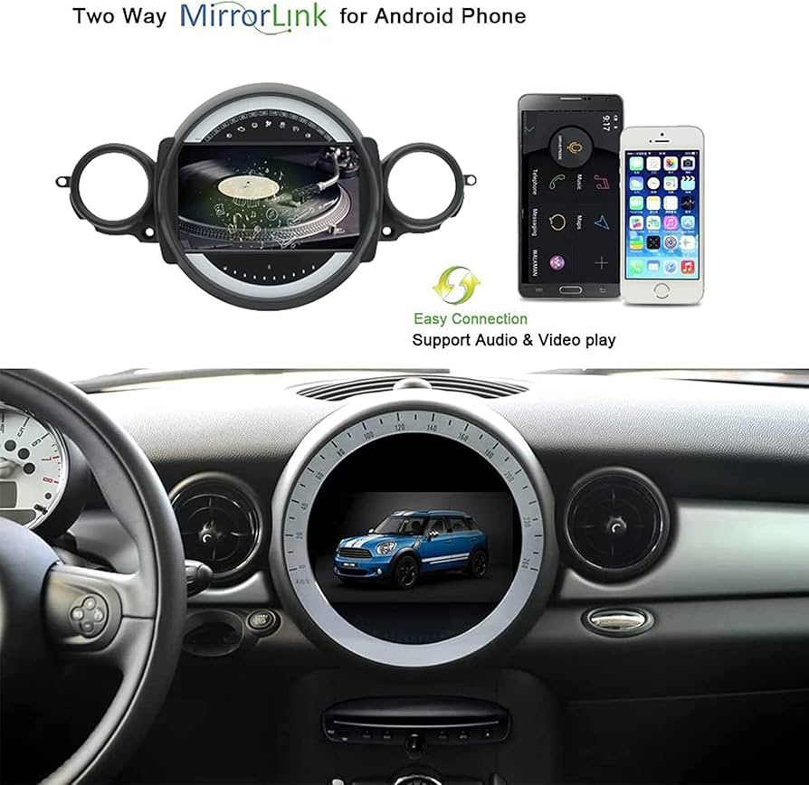 ダブル2インチカーラジオ為にBMW場合Mini 2014 2015 2016 2017